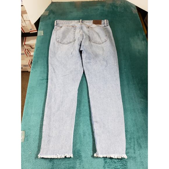 Lucky Brand Jeans Size 4 Womens Blue Stretch Pant Denim Mid Rise Ava Cropped - Picture 13 of 15